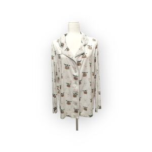 Munki Munki Star Wars Yoda Pajama Top Women's Size XL